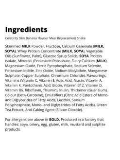 Celebrity Slim 20 Shake Variety Pack - 1100 Grams, Contents: 4 X Chocolate, 2 X Vanilla, 2 X Banana, 2 X Strawberry, 2 X Caramel 2 X Café Latte. 10 Celebrity Slim 20 Shake Variety Pack - 1100 Grams, Contents: 4 X Chocolate, 2 X Vanilla, 2 X Banana, 2 X Strawberry, 2 X Caramel 2 X Café Latte. -APPLE || PURE2IMPROVE || Sonik Sales Store 4WVYY SQ4 0000000099 N A SLd1