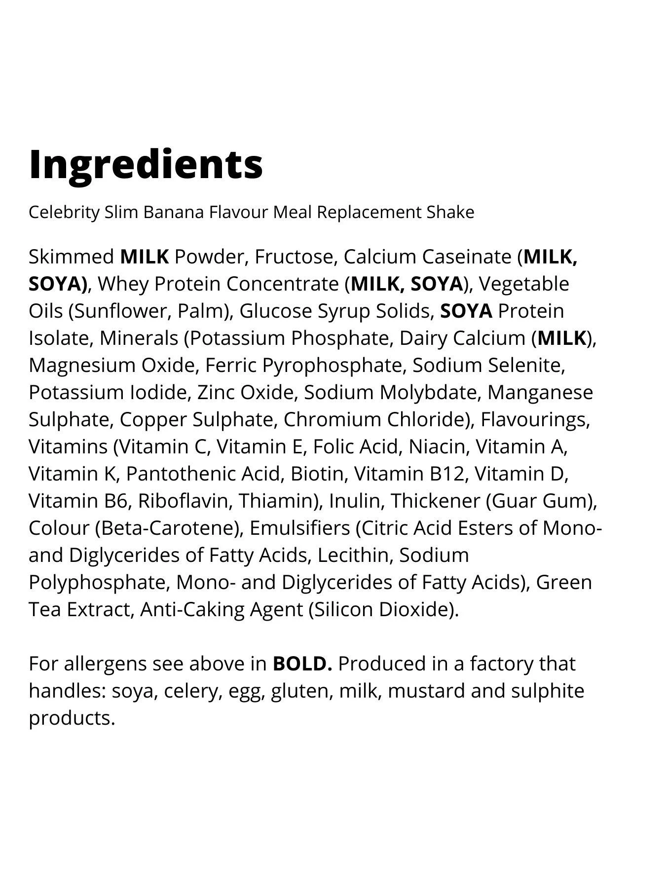 Celebrity Slim 20 Shake Variety Pack - 1100 Grams, Contents: 4 X Chocolate, 2 X Vanilla, 2 X Banana, 2 X Strawberry, 2 X Caramel 2 X Café Latte. 4 Celebrity Slim 20 Shake Variety Pack - 1100 Grams, Contents: 4 X Chocolate, 2 X Vanilla, 2 X Banana, 2 X Strawberry, 2 X Caramel 2 X Café Latte. - Image 4