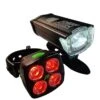 AWE AWEBright USB Rechargeable Bicycle Light Set 340 Lumens