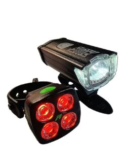 AWE AWEBright USB Rechargeable Bicycle Light Set 340 Lumens