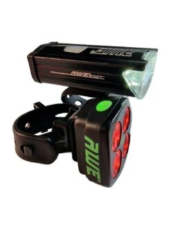 AWE AWEBright USB Rechargeable Bicycle Light Set 340 Lumens -APPLE || PURE2IMPROVE || Sonik Sales Store LYVW7 SQ3 0000000088 NO COLOR SLd1