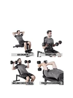 Marcy Multi Use Fold Away Dumbbell Bench -APPLE || PURE2IMPROVE || Sonik Sales Store M7FMR SQ3 0000000088 NO COLOR SLd