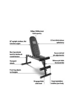 Marcy Multi Use Fold Away Dumbbell Bench -APPLE || PURE2IMPROVE || Sonik Sales Store M7FMR SQ4 0000000088 NO COLOR SLd1
