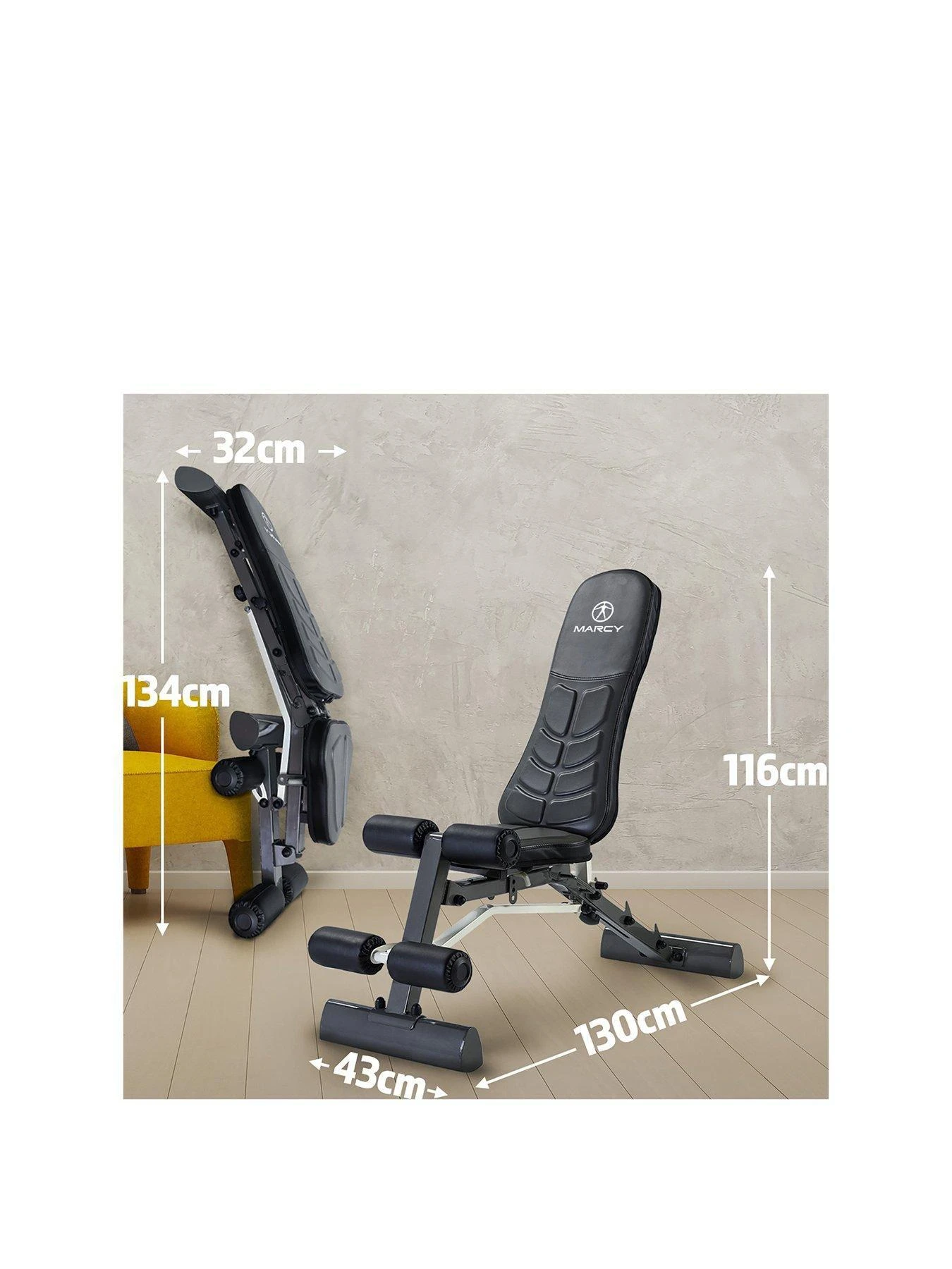 Marcy Foldaway Deluxe Utility Dumbbell Bench 3 Marcy Foldaway Deluxe Utility Dumbbell Bench - Image 3