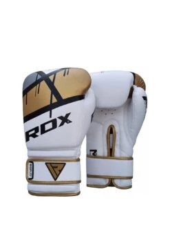 RDX Maya Hide Leather Gloves – Gold/White