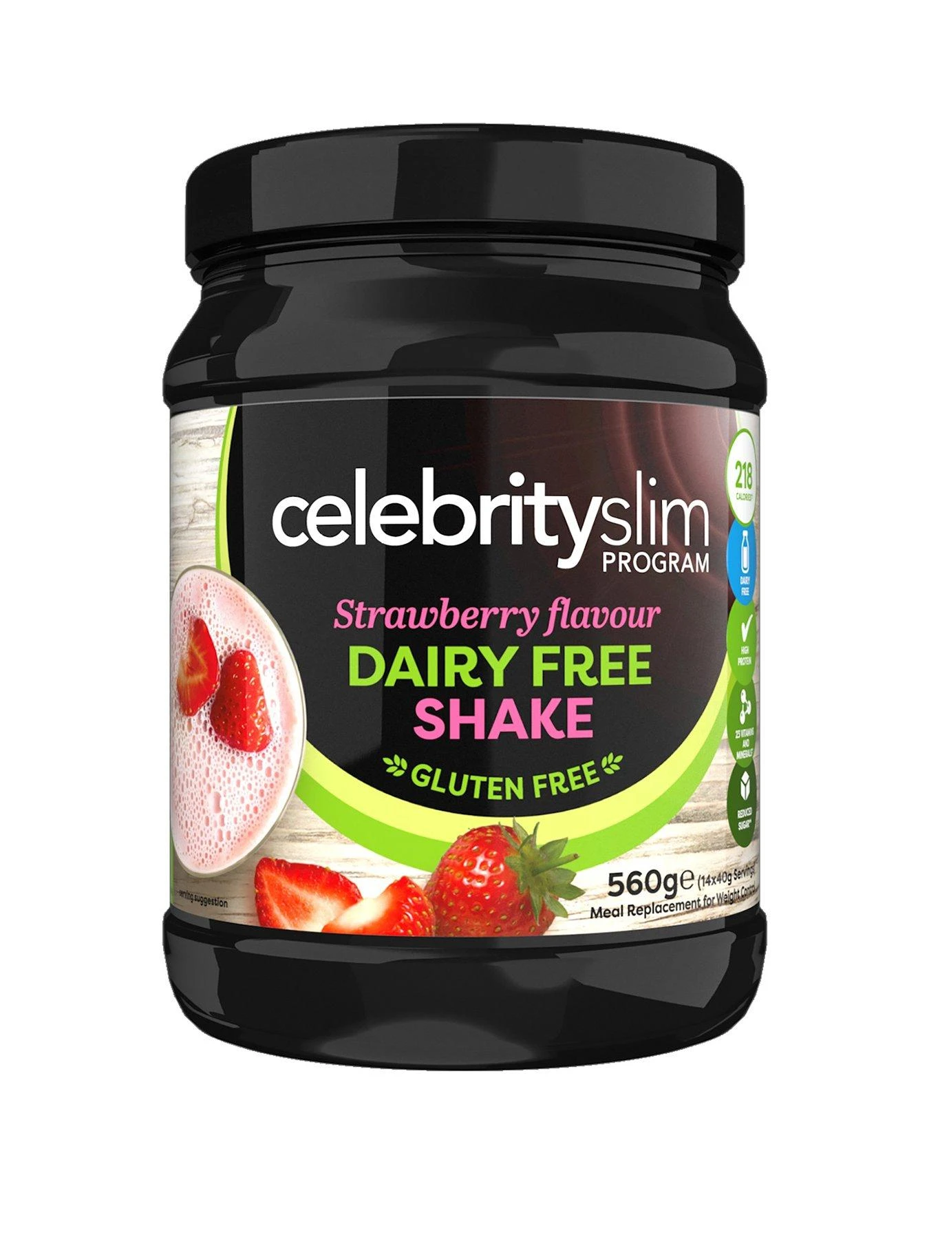 Celebrity Slim CS UK Dairy & Gluten Free Strawberry Shake 560 Grams 1 Celebrity Slim CS UK Dairy & Gluten Free Strawberry Shake 560 Grams