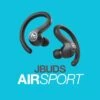 JLab JBuds Air Sport True Wireless Bluetooth Earbuds With IP66 Sweat-Resistance And Be Aware Audio - Black