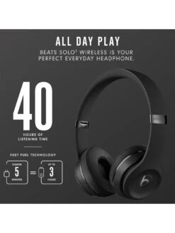 Beats Solo3 Wireless Headphones -APPLE || PURE2IMPROVE || Sonik Sales Store PGRY6 SQ4 0000000004 BLACK SLd