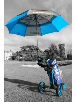 Sun Mountain H2NO Dual Canopy Windproof Large Golf Umbrella - 68" (172cm) Auto-Opening, Fibreglass Frame, UV Protection - Ultraviolet Silver -APPLE || PURE2IMPROVE || Sonik Sales Store PYFQT SQ6 0000000005 GREY SLd3