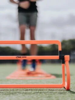 Football Flick Urban Training Essentials Multi Height Hurdles -APPLE || PURE2IMPROVE || Sonik Sales Store Q6JG9 SQ3 0000000301 BLACK ORANGE SLd