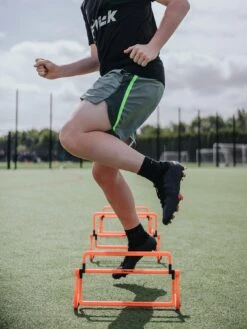 Football Flick Urban Training Essentials Multi Height Hurdles -APPLE || PURE2IMPROVE || Sonik Sales Store Q6JG9 SQ4 0000000301 BLACK ORANGE SLd1