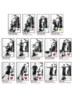 Marcy Eclipse HG3000 Compact Home Gym With Weight Stack, 68 Kg 14 Marcy Eclipse HG3000 Compact Home Gym With Weight Stack, 68 Kg -APPLE || PURE2IMPROVE || Sonik Sales Store QACYW SQ7 0000000088 NO COLOR SLd4