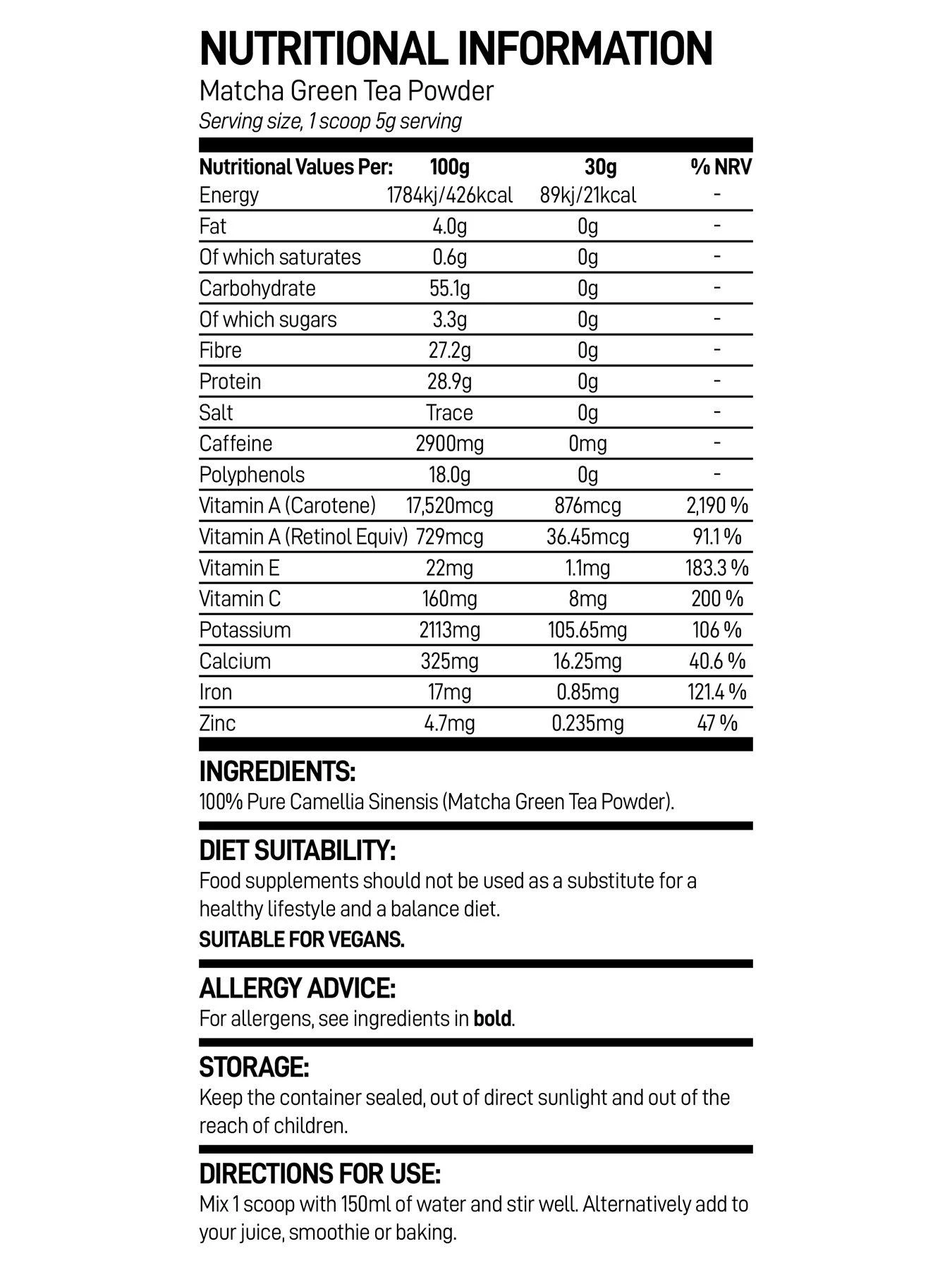 Bio Synergy Body Perfect Matcha Green Tea - 200 Grams 2 Bio Synergy Body Perfect Matcha Green Tea - 200 Grams - Image 2