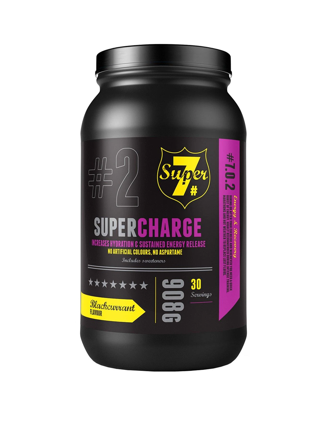 Super 7 Super Charge Pre-Workout (Blackcurrant) - 908 Grams 1 Super 7 Super Charge Pre-Workout (Blackcurrant) - 908 Grams