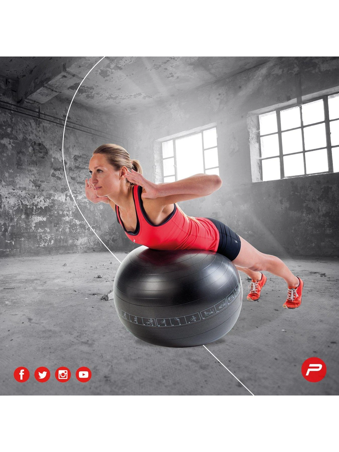 Exercise Gym Ball (75cm) 4 Exercise Gym Ball (75cm) - Image 4