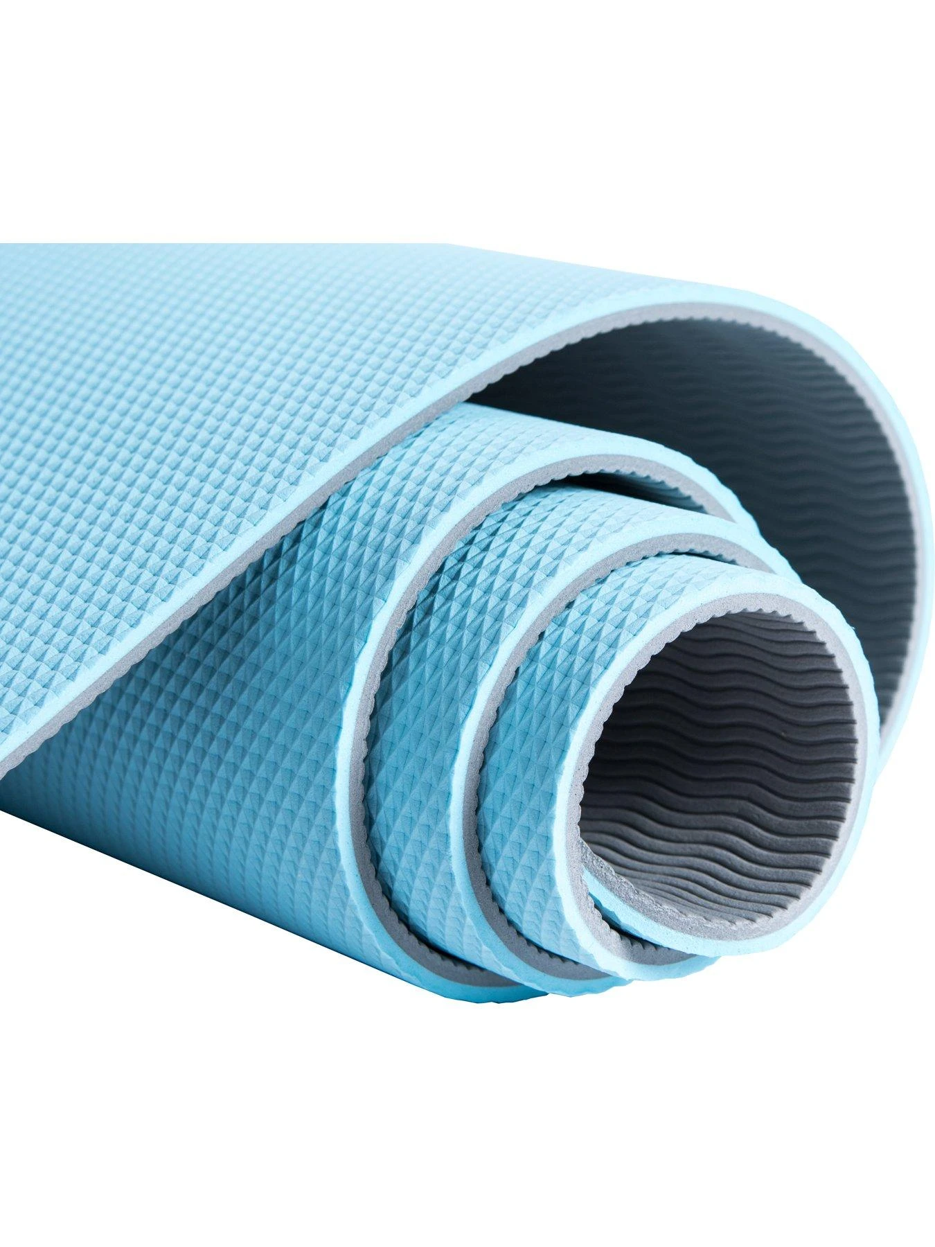 Pure2Improve Yoga Mat - Blue/Grey 4 Pure2Improve Yoga Mat - Blue/Grey - Image 4