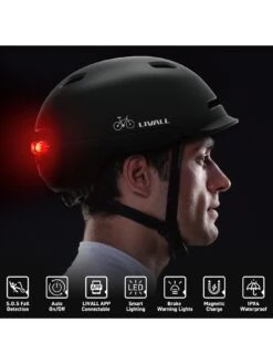 LIVALL C20 Smart Communter Helmet Black -APPLE || PURE2IMPROVE || Sonik Sales Store RJ44U SQ3 0000000088 NO COLOR SLd