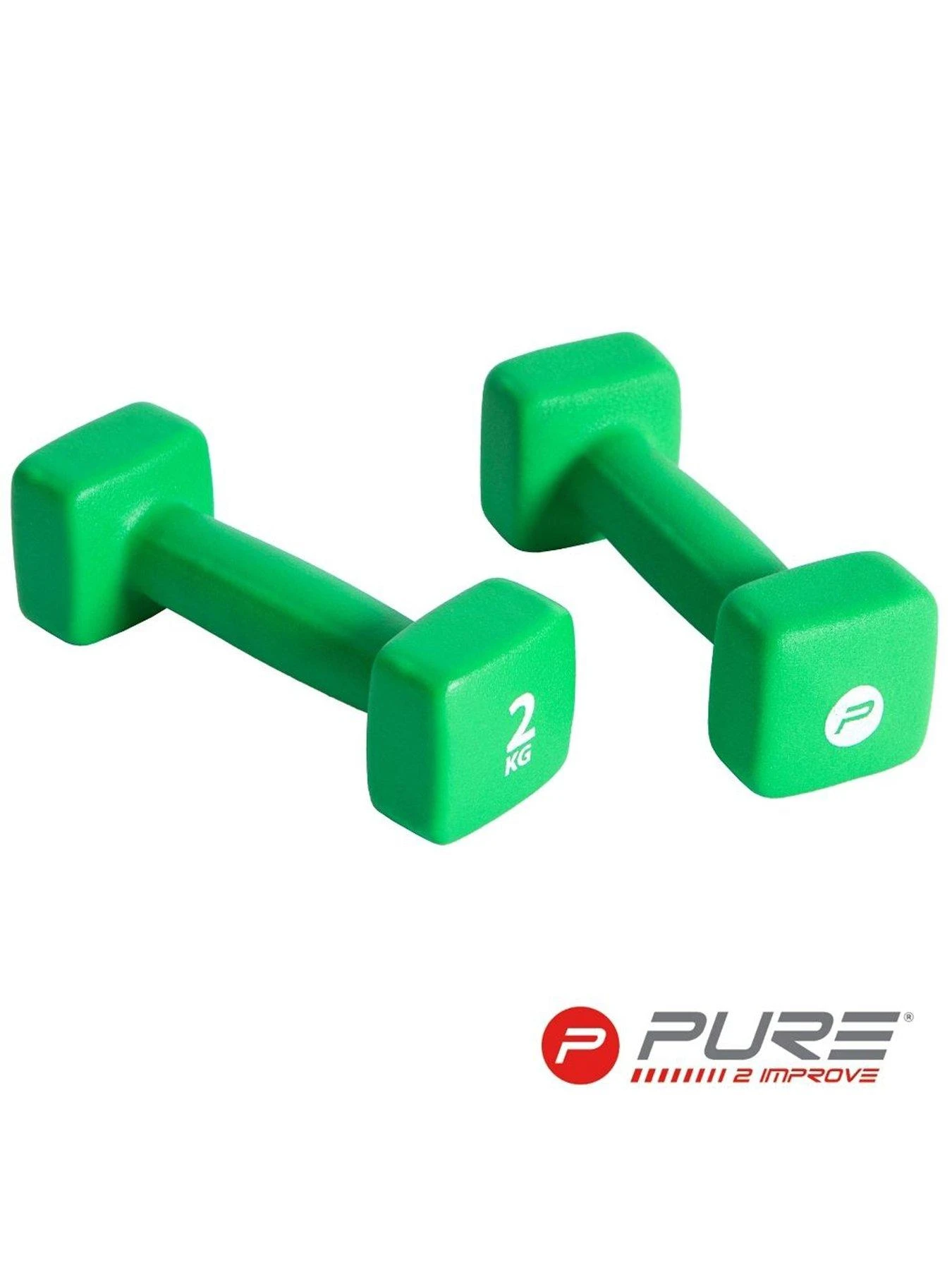 Pure2Improve Pair Of Neoprene Coated Dumbbells - 2kg 3 Pure2Improve Pair Of Neoprene Coated Dumbbells - 2kg - Image 3