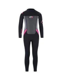 Osprey Origin Girls Long Wetsuit (Black/Pink)