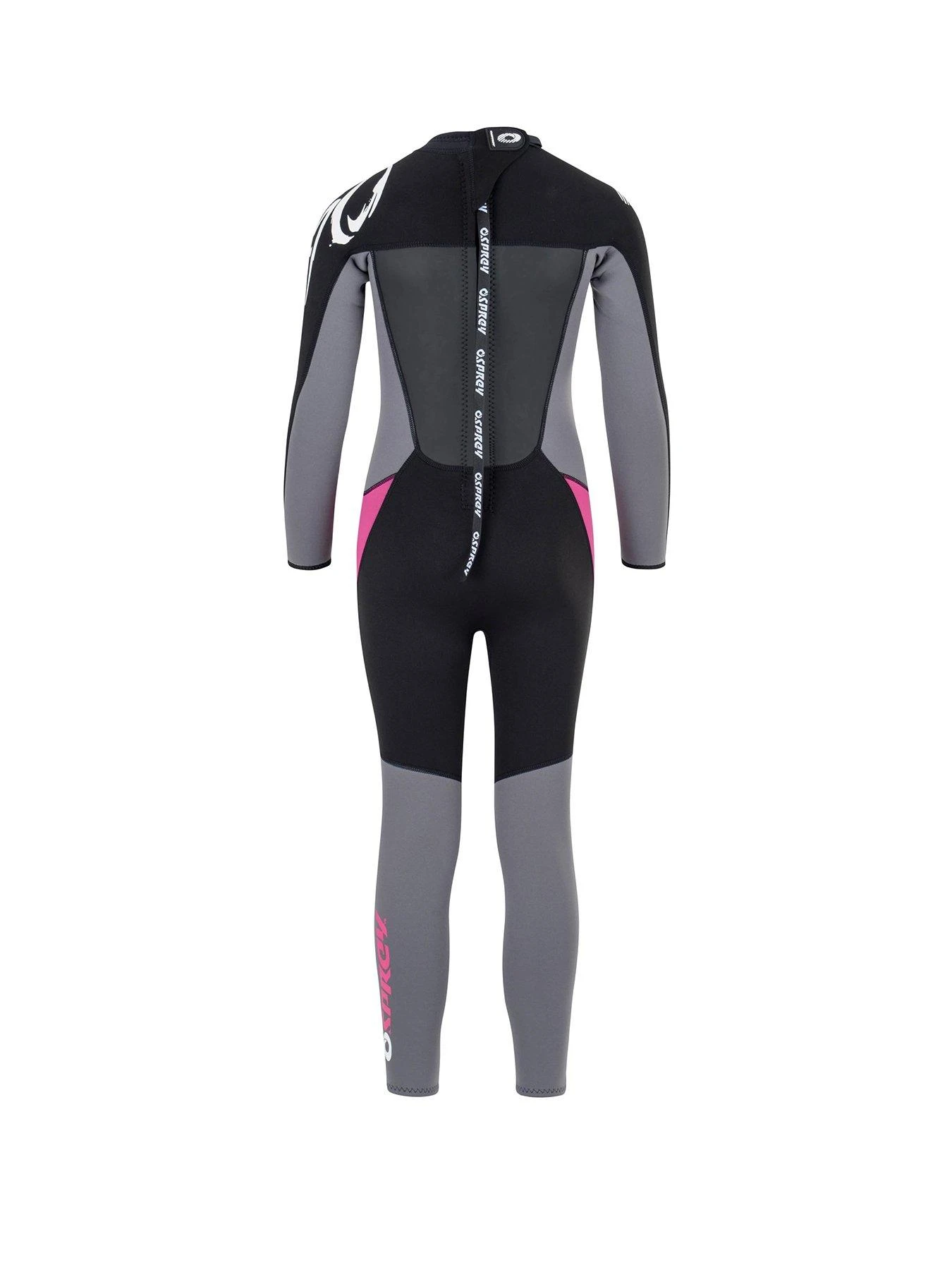 Osprey Origin Girls Long Wetsuit (Black/Pink) 2 Osprey Origin Girls Long Wetsuit (Black/Pink) - Image 2