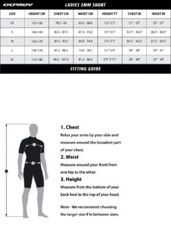 Osprey Origin Womens Shorty Wetsuit (Black/Blue) -APPLE || PURE2IMPROVE || Sonik Sales Store RQFQG SQ7 0000000024 BLACK BLUE DGy