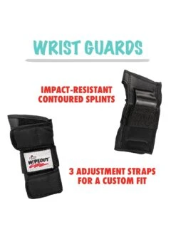 Wipeout Protective Pad Set - Black, Age 5+ -APPLE || PURE2IMPROVE || Sonik Sales Store RW6AE SQ7 0000000099 N A DGy