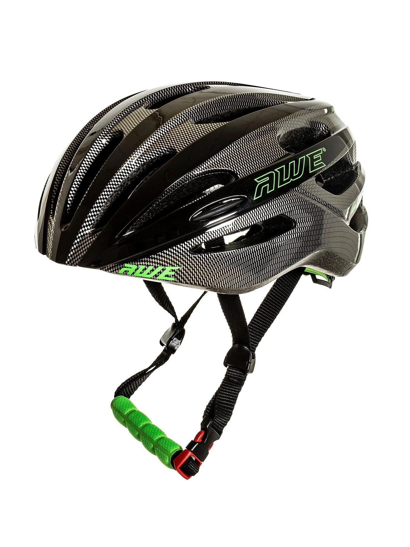 AWE AWESprint Road/Racing Helmet - Carbon/Lime, 58-61cm, Large 3 AWE AWESprint Road/Racing Helmet - Carbon/Lime, 58-61cm, Large - Image 3