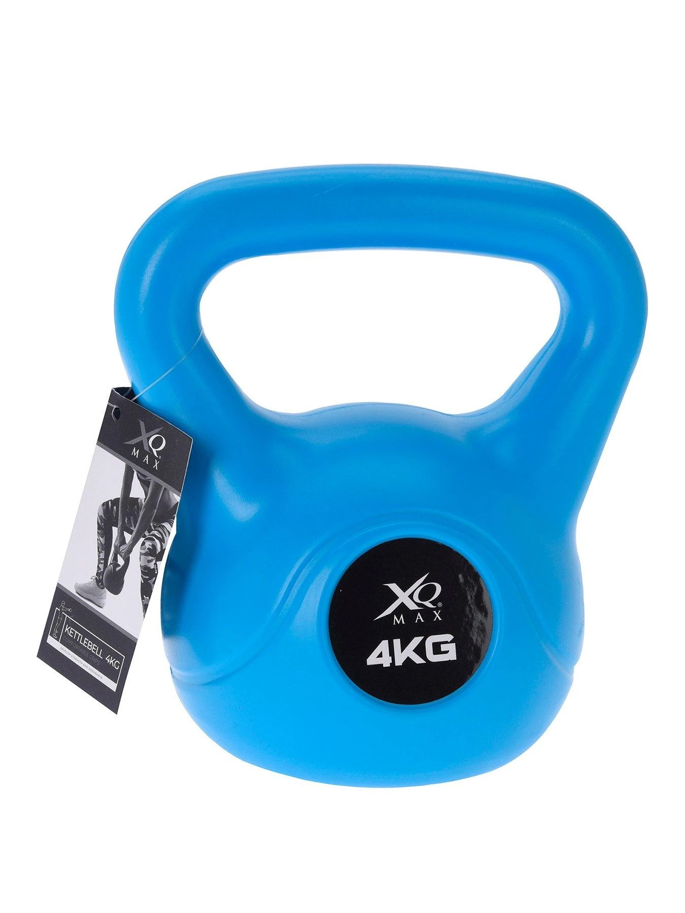 Non-Slip Kettlebell With Protective Vinyl Cover For Home Gym Fitness - 4kg 1 Non-Slip Kettlebell With Protective Vinyl Cover For Home Gym Fitness - 4kg