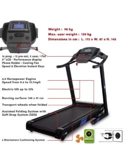 BH Fitness TRBS9 Folding Treadmill -APPLE || PURE2IMPROVE || Sonik Sales Store TGTKV SQ7 0000000099 N A DGy