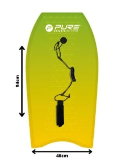 Pure4Fun Composite Bodyboard (37-Inch) And EPS Core With XPE Material And Leash Plug -APPLE || PURE2IMPROVE || Sonik Sales Store THG3F SQ6 0000000099 N A SLd3