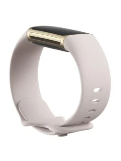 Fitbit Charge 5 - Lunar White/Soft Gold Stainless Steel -APPLE || PURE2IMPROVE || Sonik Sales Store TLM6L SQ3 0000000013 WHITE SLa