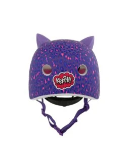 Krash Leopard Kitty Youth Cycle Helmet 54-58cms 8+ With Fit System -APPLE || PURE2IMPROVE || Sonik Sales Store TNE7T SQ4 0000000099 N A SLd1