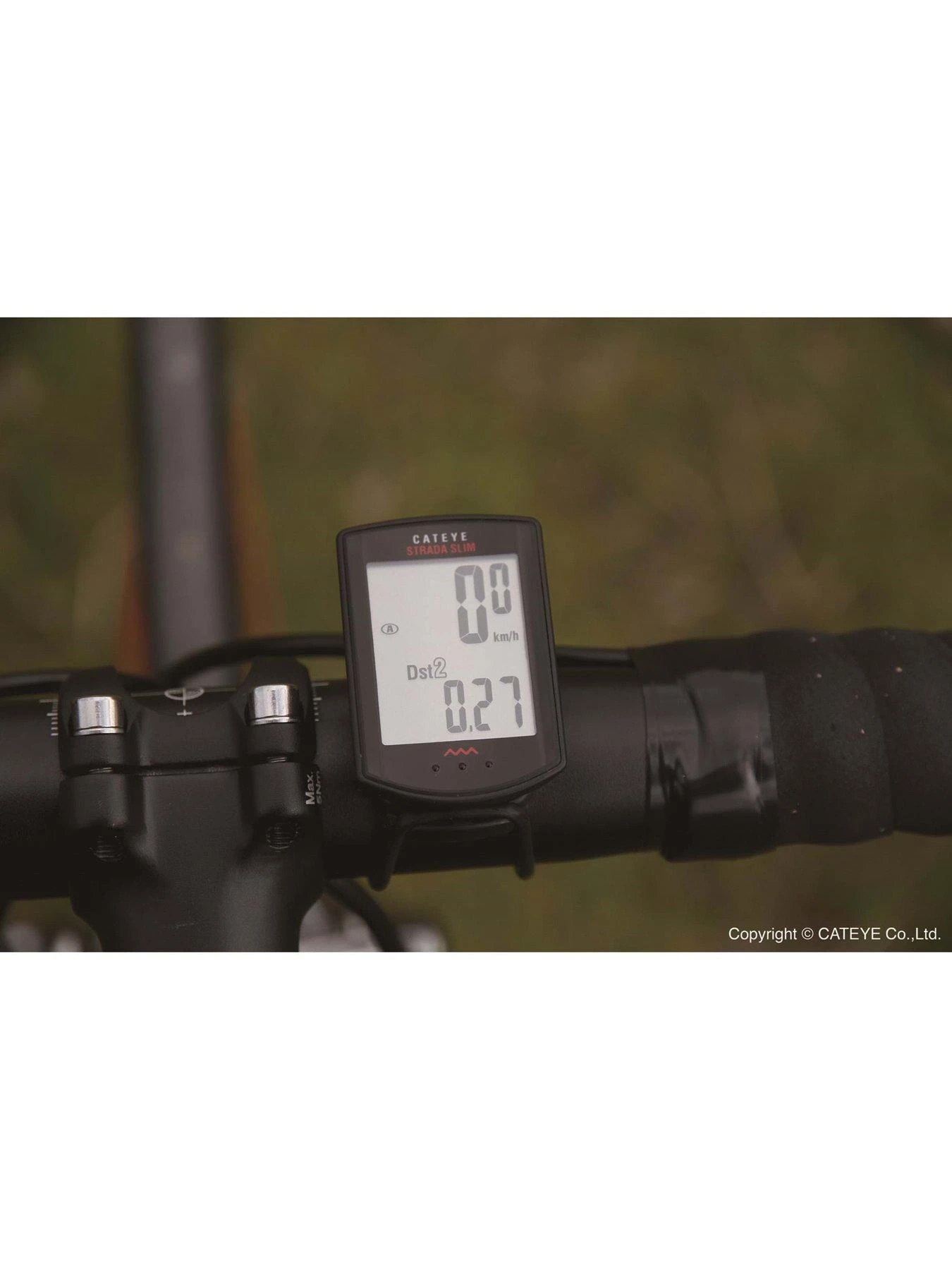 CATEYE Strada Slim Slimline Sensor Cycle Computer - Black 3 CATEYE Strada Slim Slimline Sensor Cycle Computer - Black - Image 3