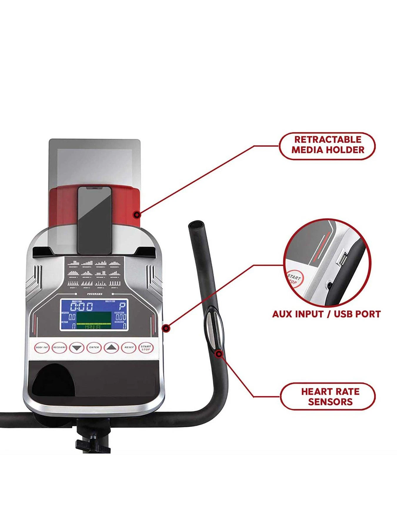 Circuit Fitness AMZ-594U Magnetic Upright Exercise Bike 6 Circuit Fitness AMZ-594U Magnetic Upright Exercise Bike - Image 6