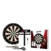 XQ Max Dartboard Starter Set - Includes Scoreboard, Marker Pen, Eraser, Two Sets Of Steel Darts