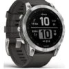 Garmin Fenix 7 Multisport GPS Watch - Silver With Graphite Band