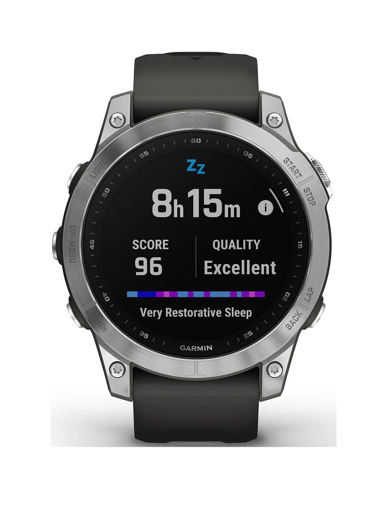 Garmin Fenix 7 Multisport GPS Watch - Silver With Graphite Band 2 Garmin Fenix 7 Multisport GPS Watch - Silver With Graphite Band - Image 2