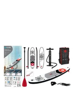 PURE 305 Nautical SUP Inflatable Stand Up Paddle Board 10 Feet - Complete Set With Pump, Patch Tool, Foot Lead, Adjustable Paddle And Waterproof 2L B