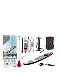 PURE 320 Nautical SUP Inflatable Stand Up Paddle Board 10 Feet - Complete Set With Pump, Patch Tool, Foot Lead, Adjustable Paddle And Waterproof 2L B