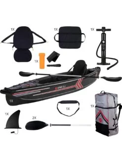 PURE - Drop Stitch Kayak 1 Person - Complete Set -APPLE || PURE2IMPROVE || Sonik Sales Store UPN48 SQ6 0000000099 N A SLd3