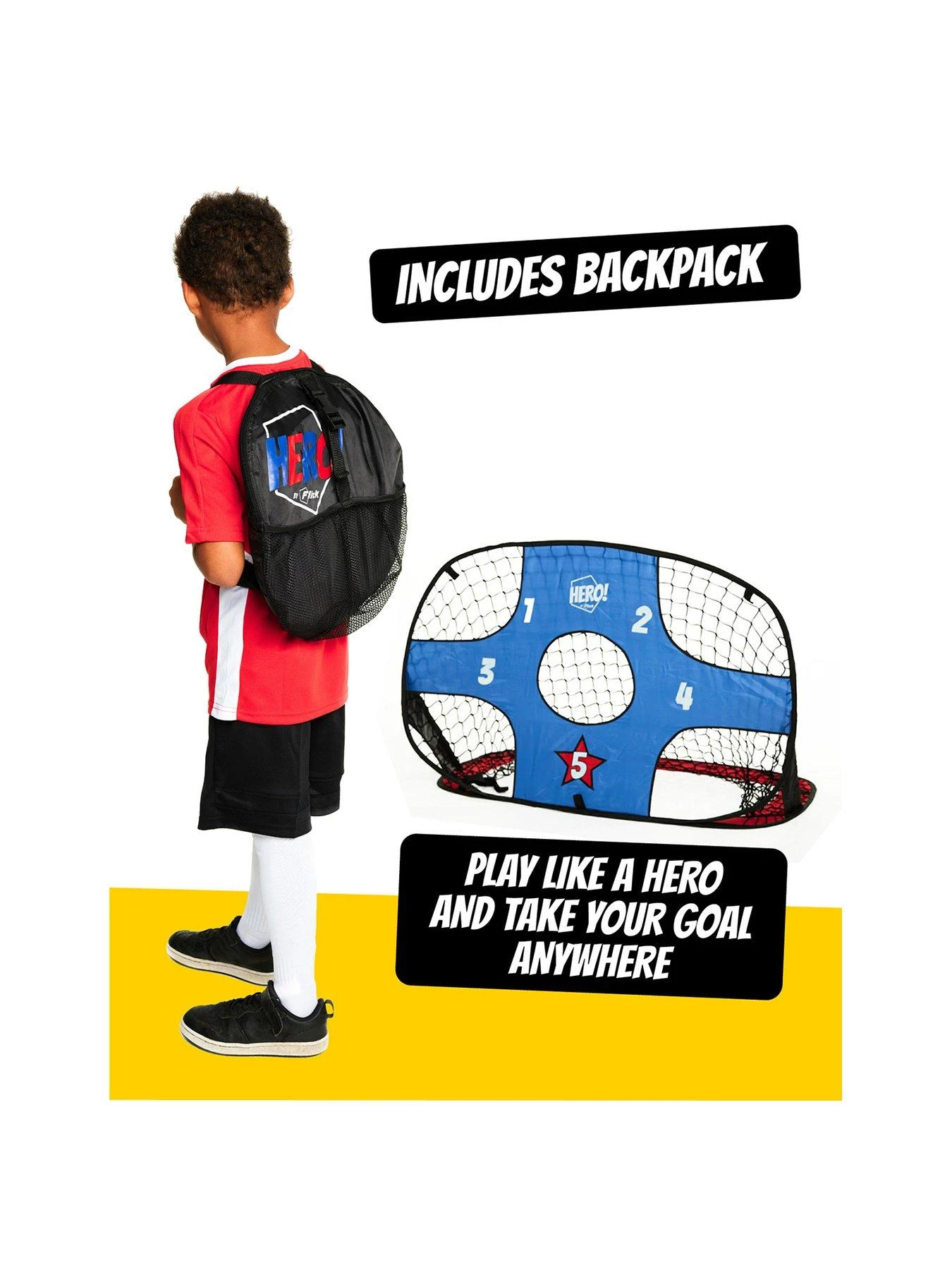 Football Flick Hero Strikers Goal Pack - Aged 3-7 Years 2 Football Flick Hero Strikers Goal Pack - Aged 3-7 Years - Image 2