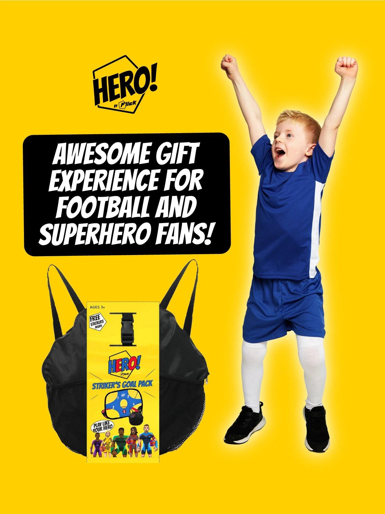 Football Flick Hero Strikers Goal Pack - Aged 3-7 Years 4 Football Flick Hero Strikers Goal Pack - Aged 3-7 Years - Image 4