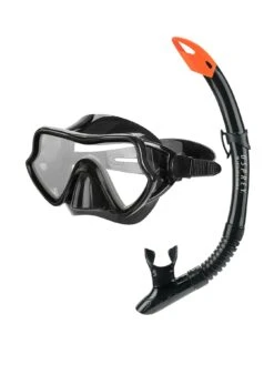 Osprey Adult Single Lens Mask And Snorkel Set - Black