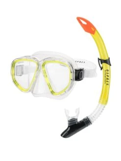 Osprey Adult Dual Lens Mask & Snorkel Set - Yellow
