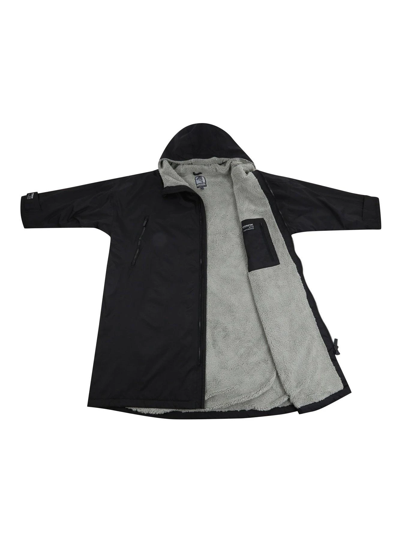 Regatta Adult Waterproof Changing Robe - Black 6 Regatta Adult Waterproof Changing Robe - Black - Image 6