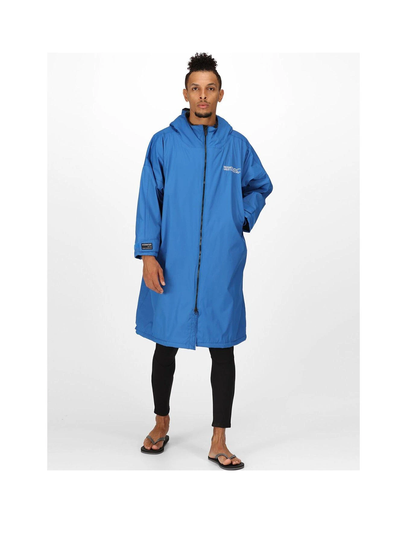 Regatta Adult Waterproof Changing Robe - Blue 2 Regatta Adult Waterproof Changing Robe - Blue - Image 2