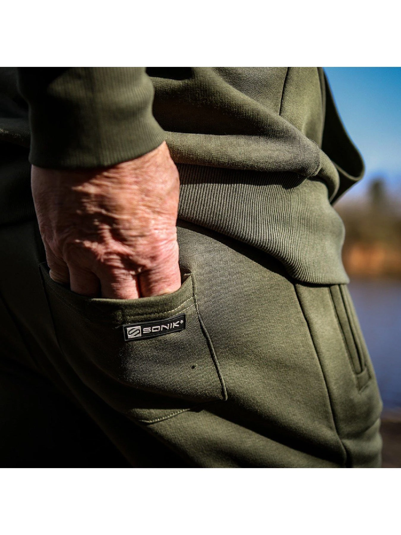 Sonik Green Fleece Shorts 5 Sonik Green Fleece Shorts - Image 5