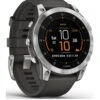 Garmin Epix Premium Active Smartwatch - Slate And Stainless Steel With Black Silicone Band