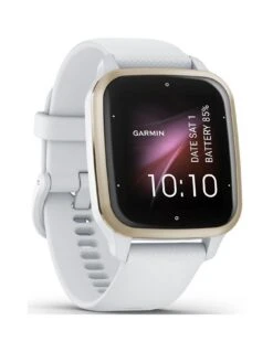 Garmin Venu Sq 2 Smartwatch - White/Cream Gold, WW