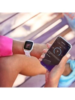 Garmin Venu Sq 2 Smartwatch - White/Cream Gold, WW -APPLE || PURE2IMPROVE || Sonik Sales Store V8BKX SQ5 0000000013 WHITE SLd1